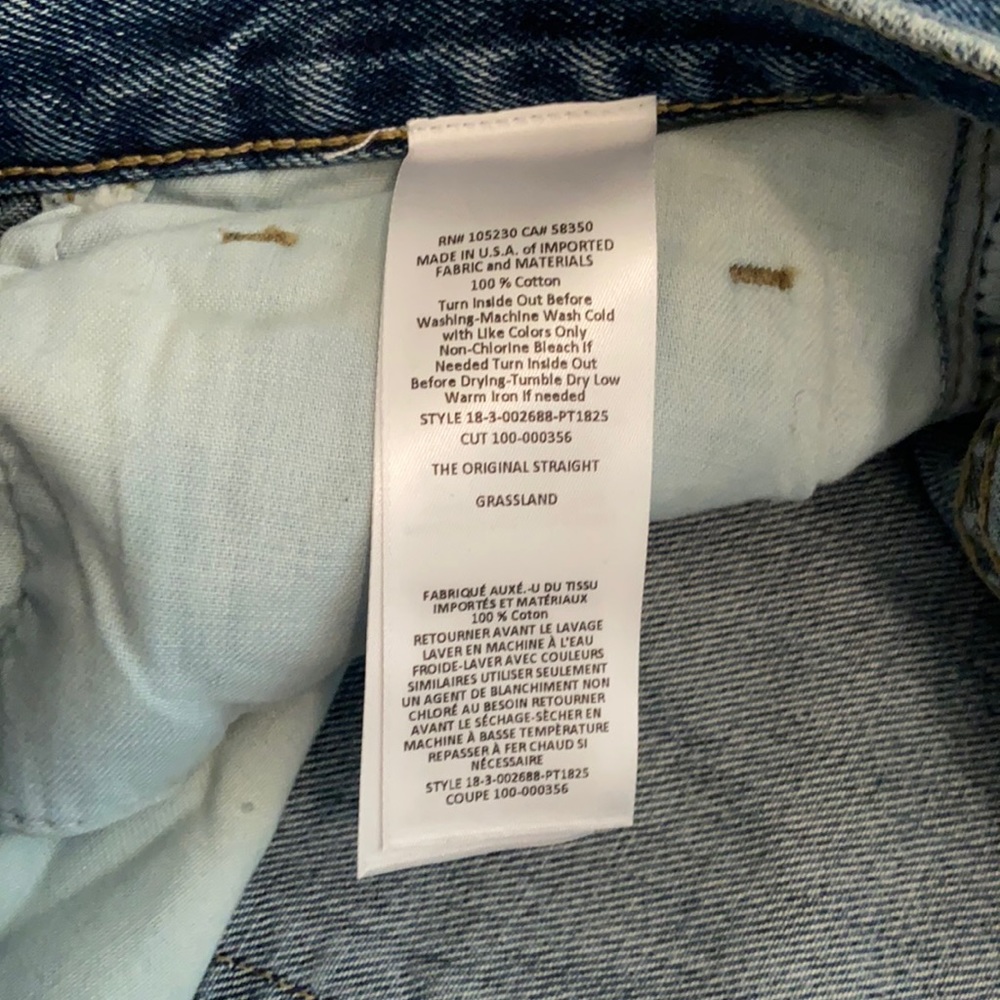 Current/Elliott Original Straight Crop, Made in the USA, 27x28, NWT $248 MSRP - Picture 13 of 14